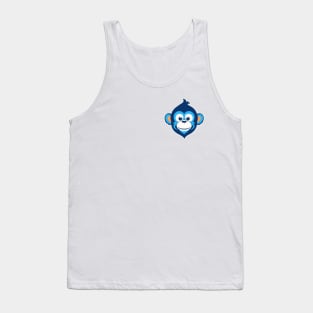 Happy Blue Monkey (Small Version) Tank Top